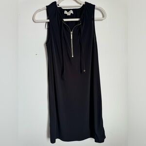 Michael Kors Black Dress with Gold Zipper